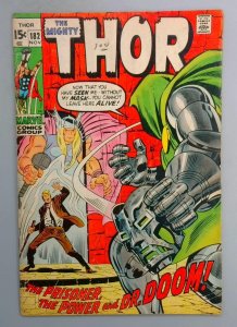 Thor #182 VG Dr. Doom, Marvel 1970 FE1