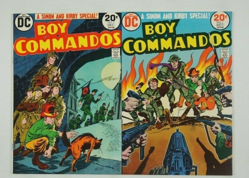 Boy Commandos #1-2 FN complete series - joe simon - jack kirby - dc war comics