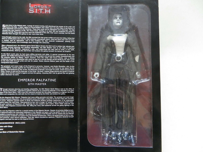 SIDESHOW STAR WARS ASAJJ VENTRESS 1/6 FIGURE IN PALPATINE BOX SUPER RARE ERROR!!