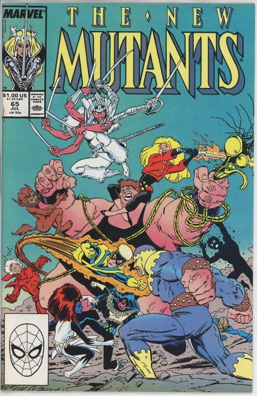 New Mutants #65 (1983) - 9.0 VF/NM *Demons* 