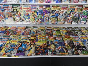 Huge Lot 150+ Low Grade Comics W/ Marvel Team-Up, Captain America +More See desc