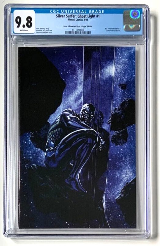 SILVER SURFER GHOST LIGHT # 1 DELL'OTTO VIRGIN COVER ERROR EDITION CGC 9.8