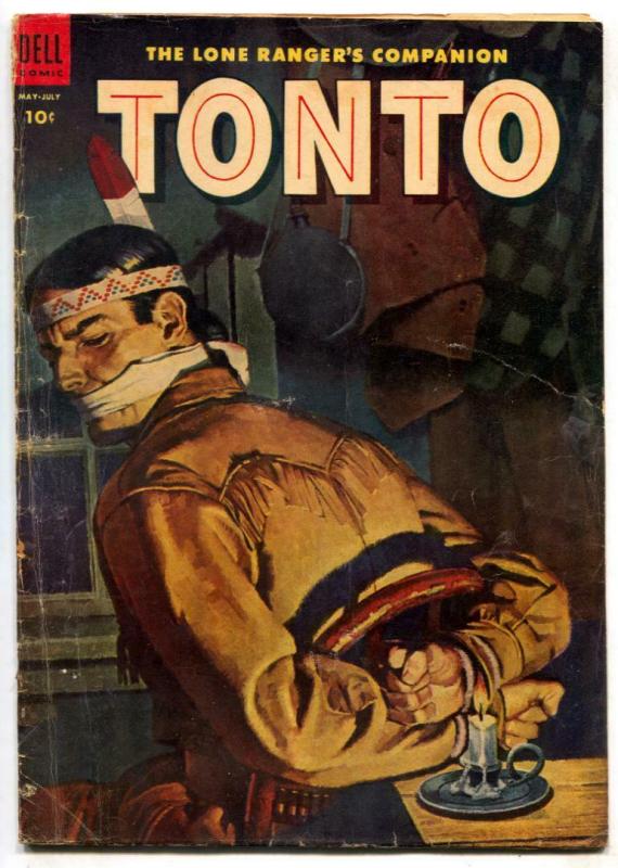 Tonto #15 1954-Dell Western-Lone Ranger's companion G/VG