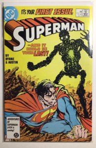 Superman #1 Direct Edition (1987) 1st Metallo