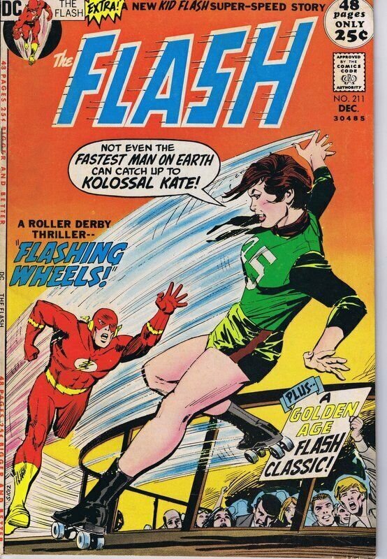 Flash #211 ORIGINAL Vintage 1971 DC Comics GGA Kolossal Kate