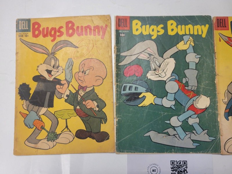 3 Bugs Bunny Dell Comic Books #56 59 65 105 TJ26