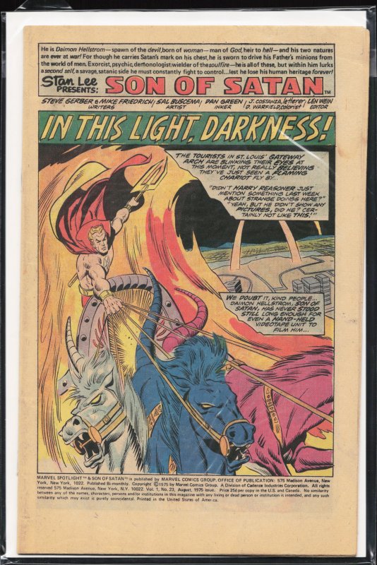 Marvel Spotlight #23 (1975) Son of Satan