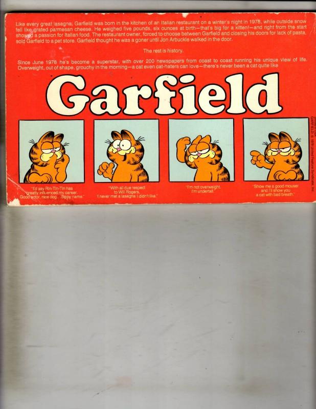 Lot Of 4 Garfield Ballantine Graphic Novels # 1 2 3 4 Jim David 1978 Feature FM6 