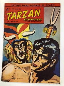 TARZAN ADVENTURES V 8#34  (1958)black & white daily strip reprints FINE Celardo