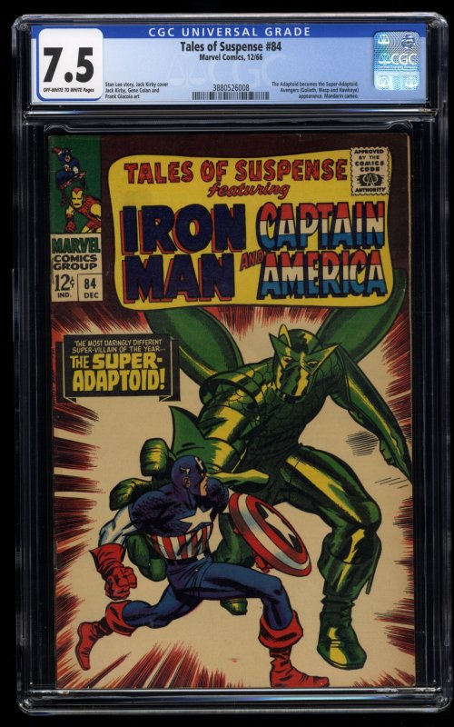 Tales Of Suspense #84 CGC VF- 7.5 Avengers Mandarin Super-Adaptoid!