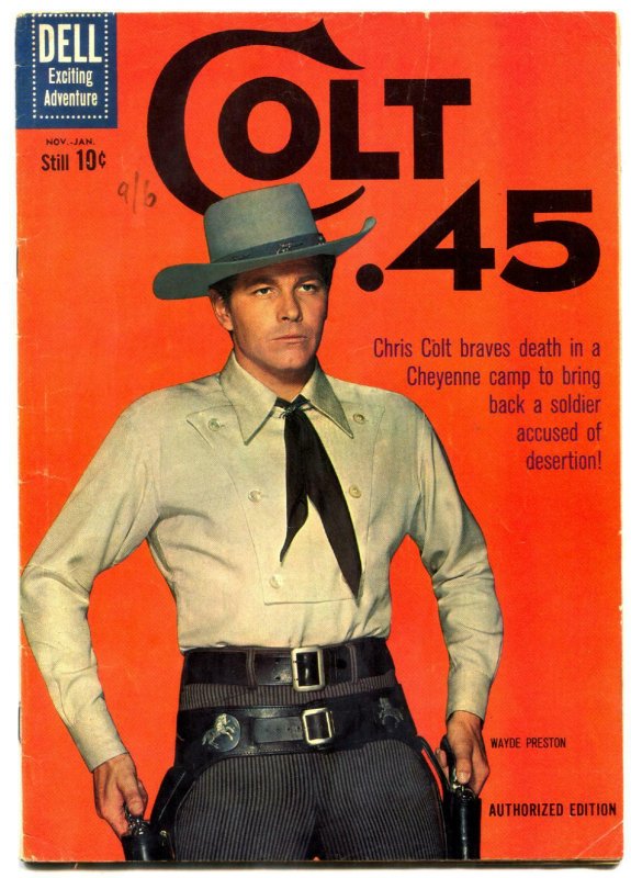 Colt .45  #7 1961- Dell TV Western comic Wayde Preston VG