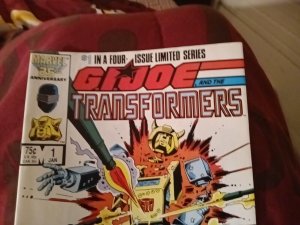GI JOE and THE TRANSFORMERS #1 Limited Series Marvel Comics 1987 Movie Coming!