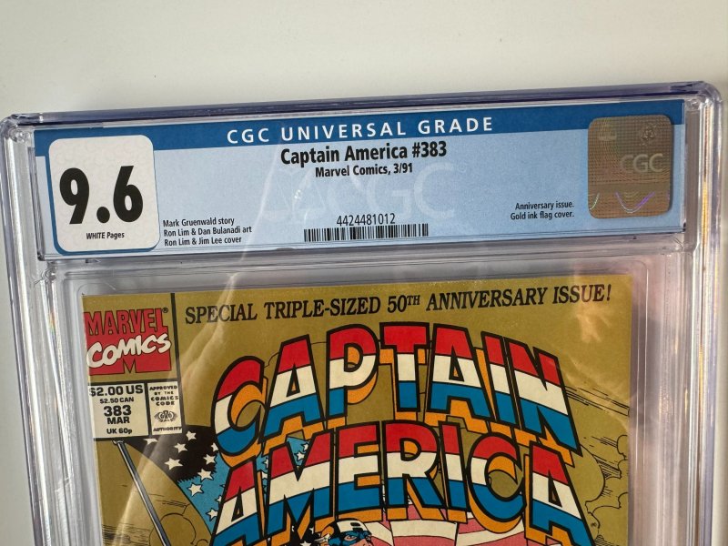 Captain America Comic Book Issue #383 CGC 9.6 - I Am Legend (1991)