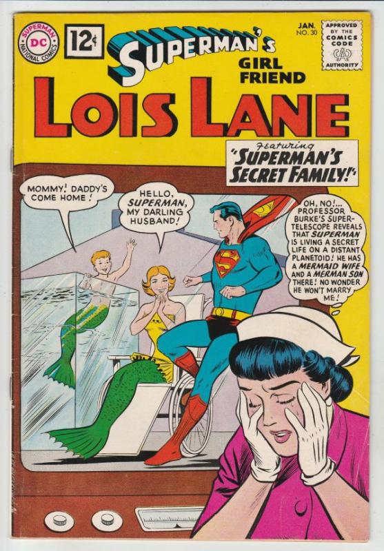 Superman's Girlfriend Lois Lane #30 (Jan-62) VF/NM High-Grade Superman, Lois ...