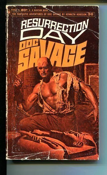 DOC SAVAGE-RESURRECTION DAY-#36-ROBESON-G-JAMES BAMA COVER-1ST EDITION G