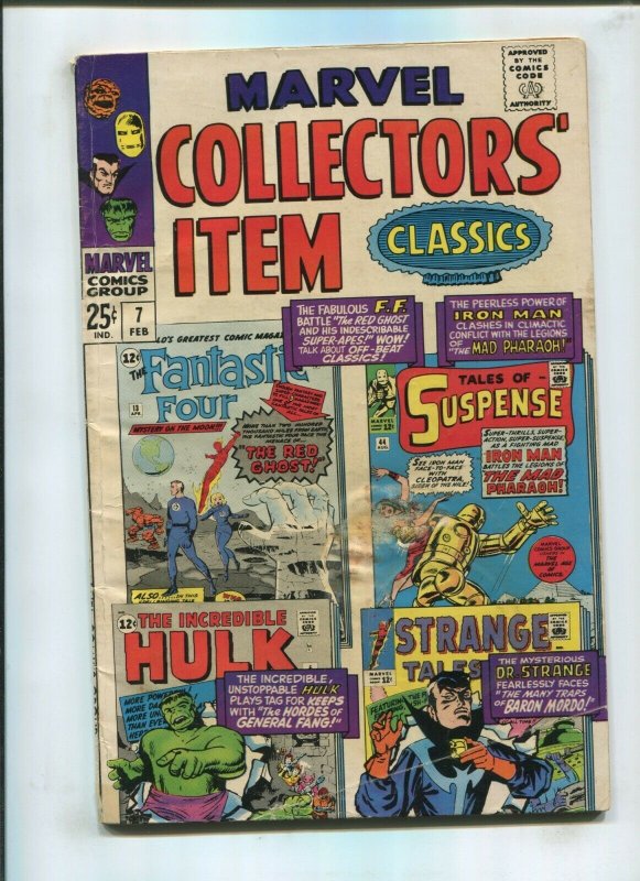 MARVEL COLLECTORS ITEM CLASSICS #7 (3.0) FANTASTIC FOUR HULK 1967 