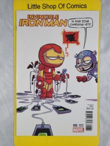 Invincible Iron Man #6 Skottie Young Variant 2016 Marvel Comics