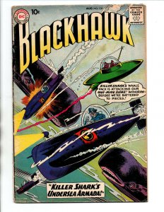 Blackhawk #139 - Killer Shark's Undersea Armada - 1959 - Very Good