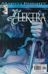 Elektra #15 Volume 2 Marvel Comics December Dec 2002 (VFNM)
