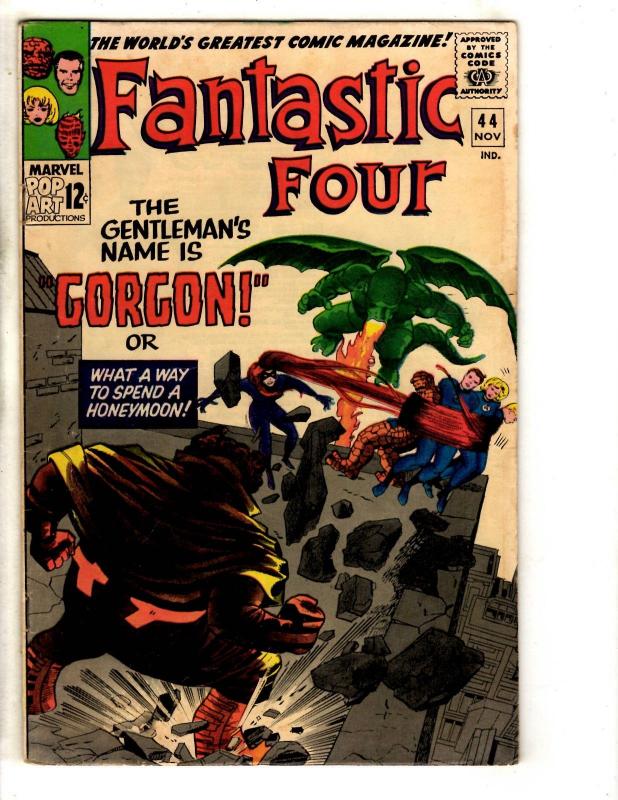 Fantastic Four #44 FN/VF Marvel Comic Book Thing Dr. Doom Human Torch Surfer FH2