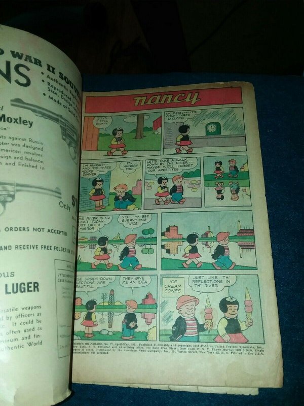 Comics On Parade #77 united features 1951 golden age nancy and sluggo bushmiller