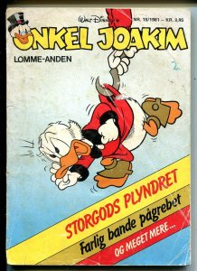 Onkel Joakim #15 1981-Disney-Danish-Uncle Scrooge-Carl Barks-Mickey Mouse-VG