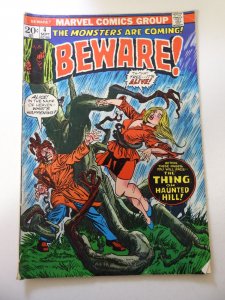 Beware! #4 (1973) VG- Condition 1/2 Spine Split