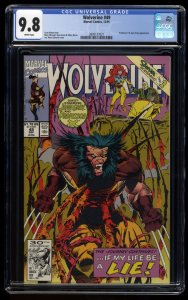 Wolverine #49 CGC NM/M 9.8 White Pages Professor X and Jean Grey Appearance!