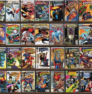Huge Lot 140+ Comics with Adventures Of Superman & More!