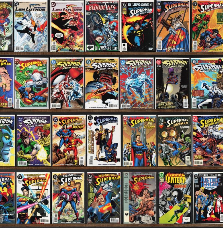 Huge Lot 140+ Comics with Adventures Of Superman & More!
