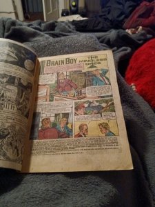 Brain Boy 6 Dell comics 1963 silver age horrified woman in water terror horror c