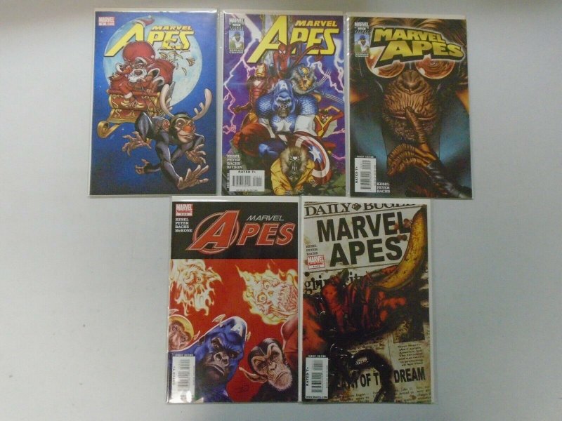 Marvel Apes Set: #0-4 8.0 VF (2008)