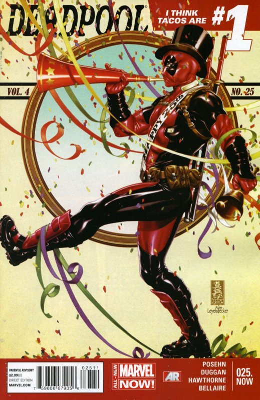 Deadpool (4th Series) #25 VF ; Marvel | Mark Brooks NOW Saturday Evening Post Tr