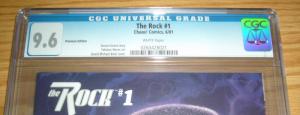 the Rock #1 CGC 9.6 premium variant - limited to 3,000 - dwayne johnson rare WWF