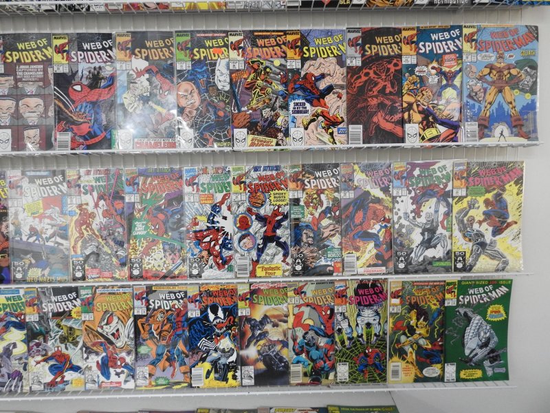 Web of Spider-Man 1-129 Complete Set! W/ Some Annuals! Avg VF- Condition!