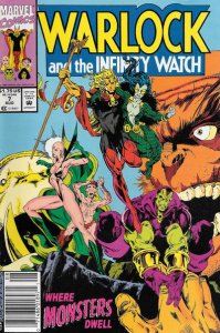 Warlock and the Infinity Watch #7 (Newsstand) FN ; Marvel | Jim Starlin