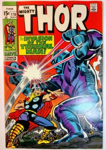 Thor #170 (8.0, 1969) 2nd App of Thermal Man