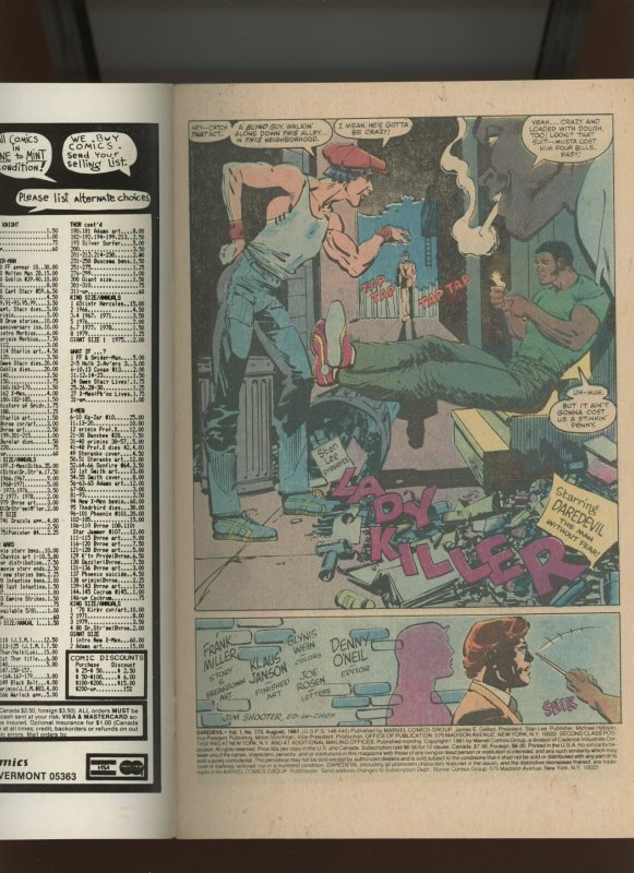 (1981) Daredevil #173: BRONZE AGE! NEWSSTAND! WE COMBINE SHIPPING! (7.5/8.0)