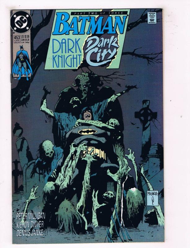 Batman Dark Knight Dark City #453 VF DC Comics Comic Book JLA Aug 1990 DE44