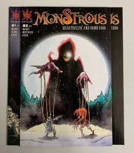 Monstrous Heartbreak And Blood Loss #1-3 Set Source Point Press 2021 9.0+ 