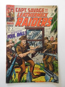 Captain Savage #8 (1968) GD Condition centerfold detached