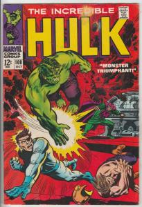 Incredible Hulk #108 (Oct-68) FN+ Mid-High-Grade Hulk