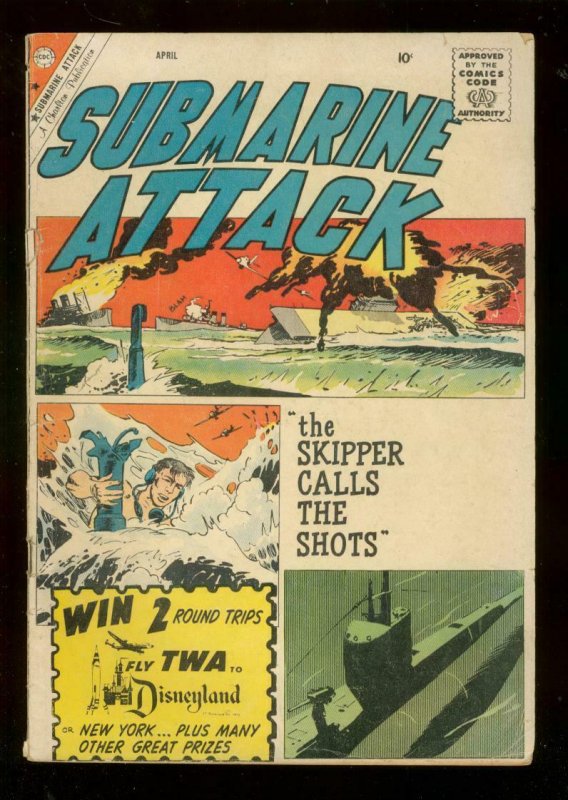 SUBMARINE ATTACK #21 1960-CHARLTON WAR COMICS-GLANZMAN G