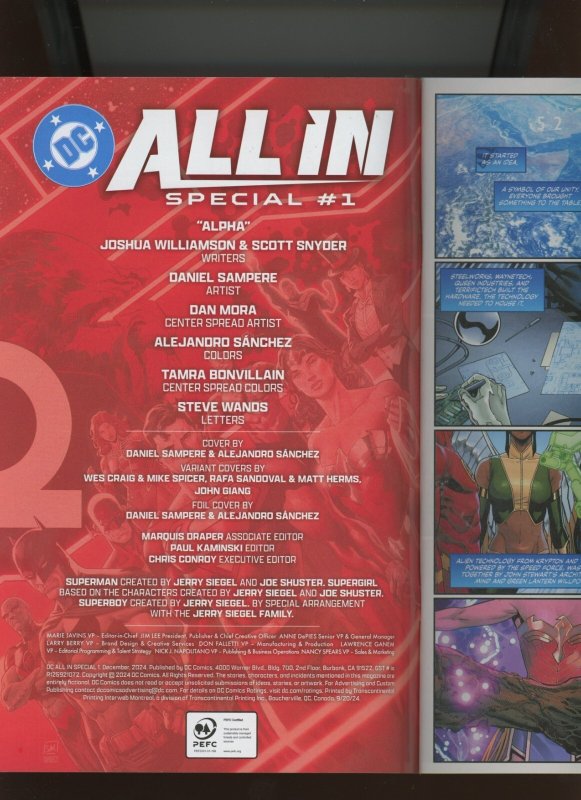(2024) DC All in Special #1: KEY! INTRODUCTION OF THE ABSOLUTE UNIVERSE! (9.2)