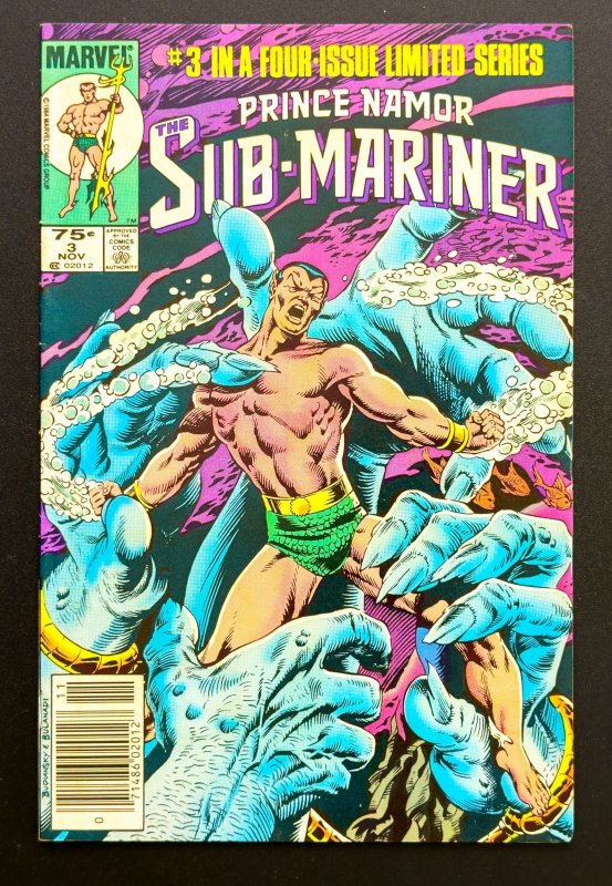 Prince Namor, the Sub-Mariner #1-4 Newsstand (1984) Mini Series [Lot 4 Bks] VF+!