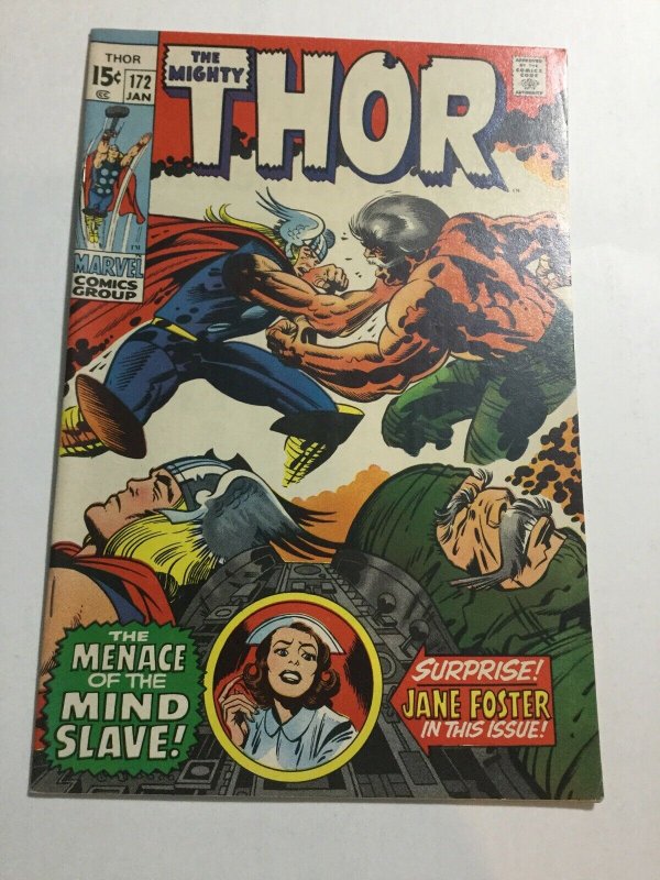 Thor 172 Vf+ Very Fine+ 8.5 Marvel Comics