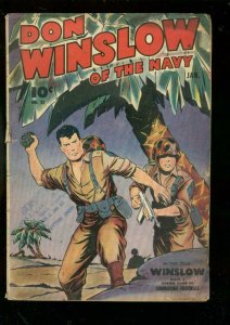 DON WINSLOW OF THE NAVY #22 1945-FAWCETT-WW II BATTLES FR/G