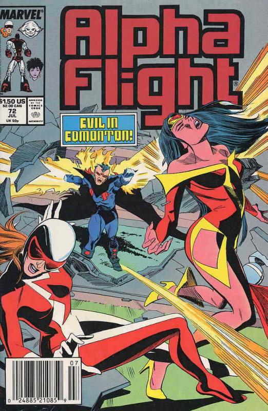 Alpha Flight (1st Series) #72 VF; Marvel | save on shipping - details inside