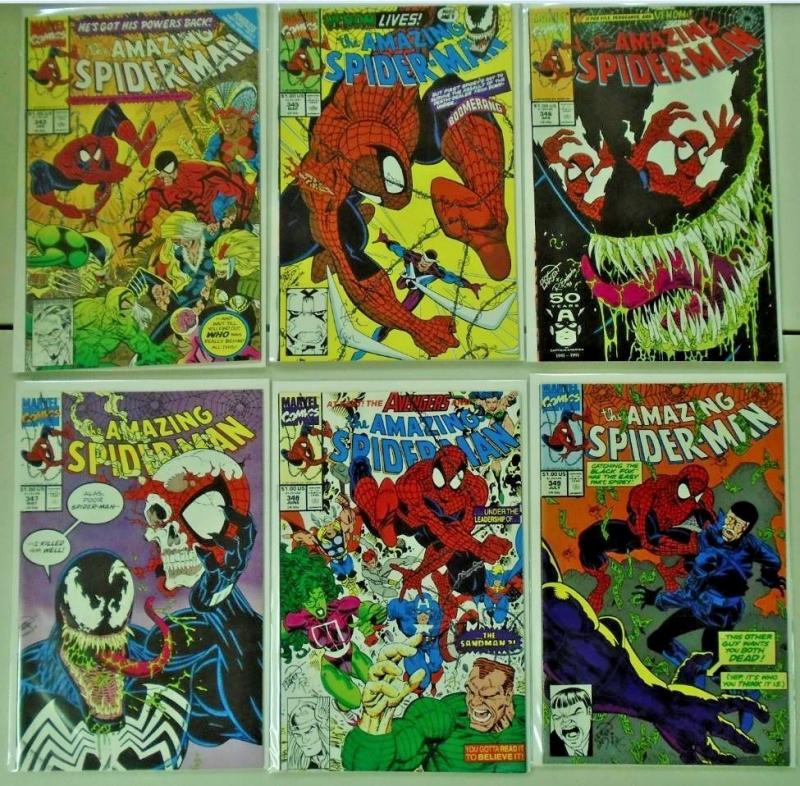 Amazing Spider-Man Lot #302 to #349 - see pics - 38 diff books - 8.0 & up - 1988