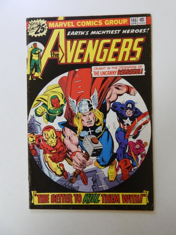 The Avengers #146 (1976) vs The Uncanny Assassin! Sharp Fine- Condition!